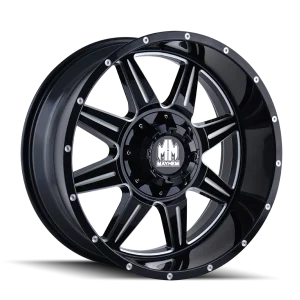 Mayhem – MONSTIR – Black – 17″x9″ -12mm – Summer Wheels – 8100-7956M
